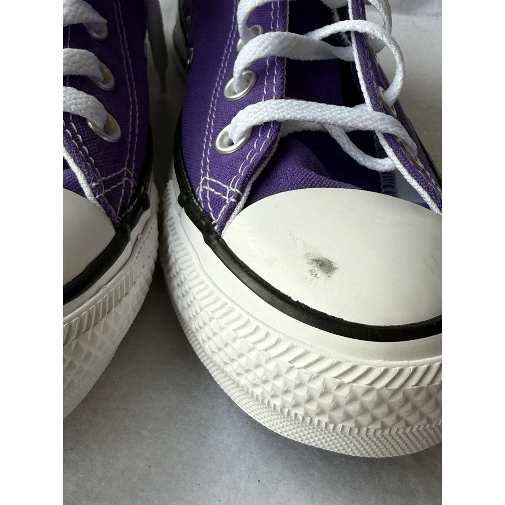 Converse Chuck Taylor All Star High Top Purple Sneakers 137833F Womens 6.5